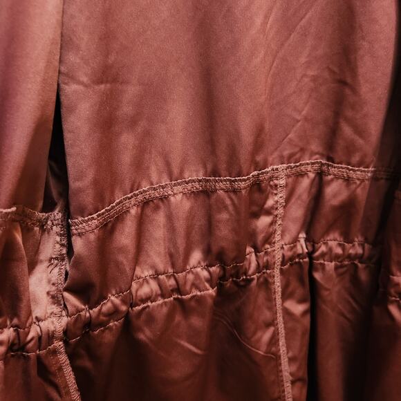 Maurices Anorak front zip soft utility jacket size large burgundy - Picture 5 of 9